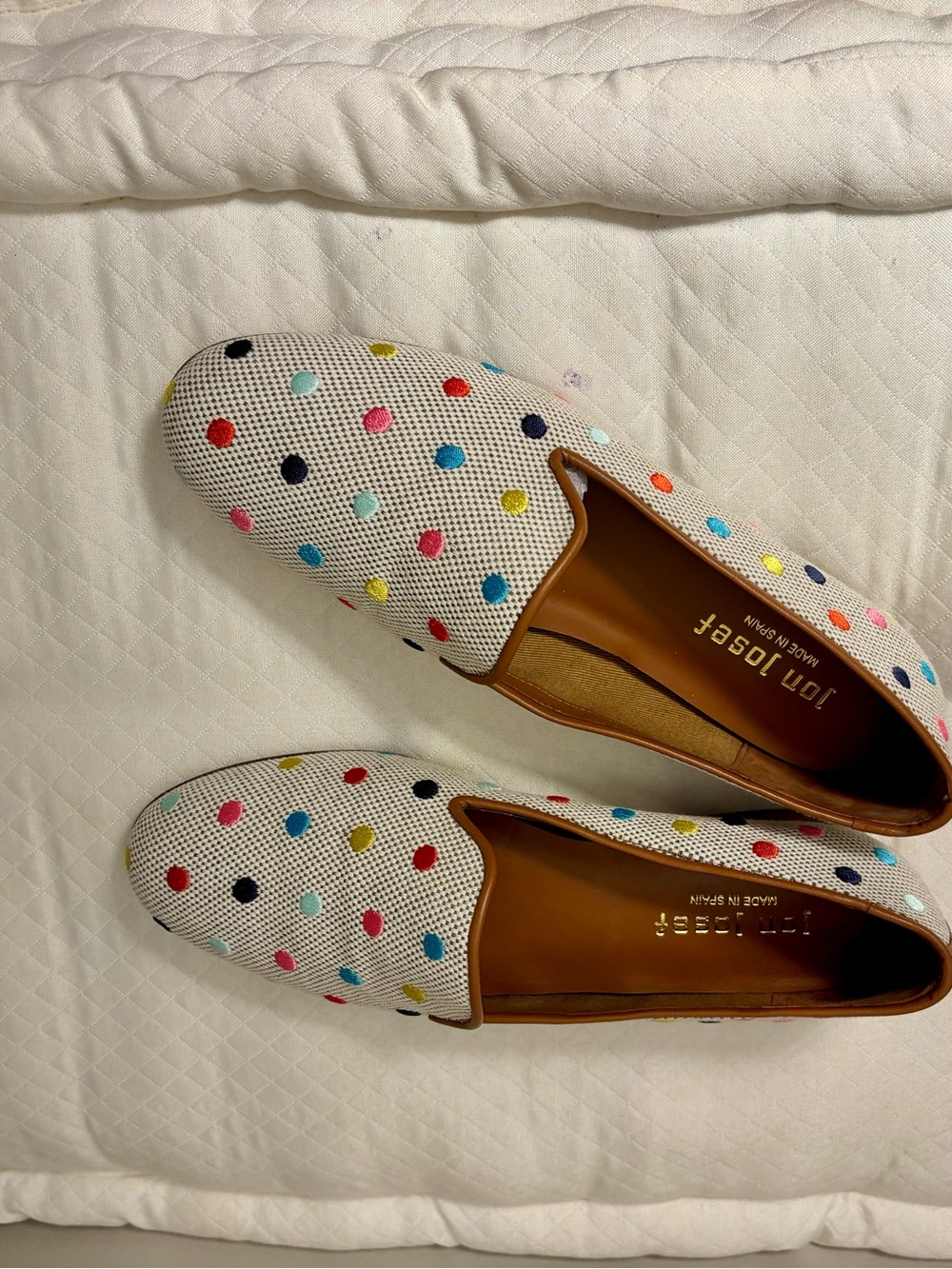 NEW Jon Josef Polka Dot Slip-On Flats